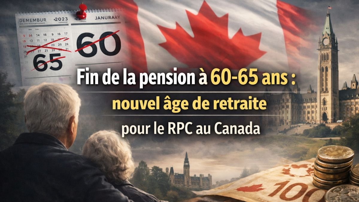 Fin de la pension à 60-65 ans : nouvel âge de retraite pour le RPC au Canada