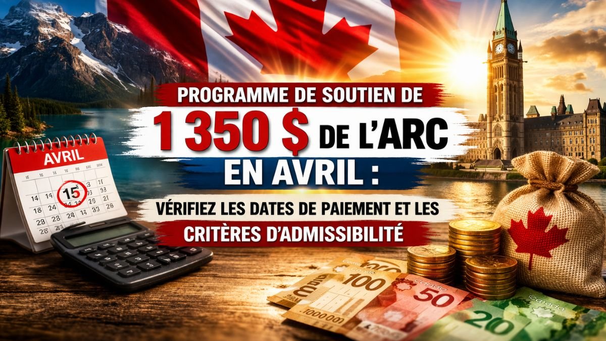 Programme de soutien de 1 350 $ de l’ARC en avril : vérifiez les dates de paiement et les critères d’admissibilité